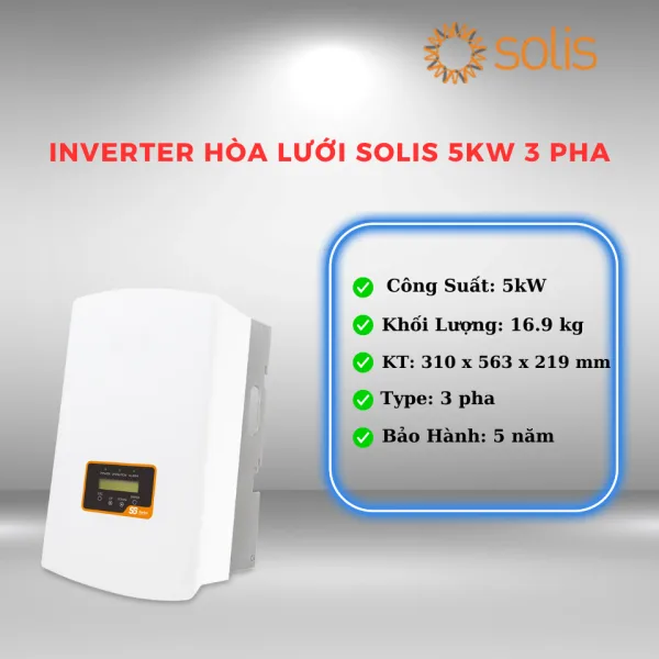 Inverter Solis Hòa Lưới 3 Pha 5kW